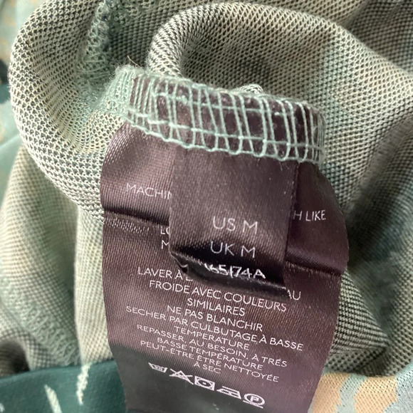 Urban Outfitters Floral Bryn Flare Pants Size Medium Green - Picture 8 of 10